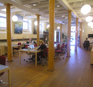 Arkiv och biblioteks nya läsesal på Riksantikvarieämbetet, Storgatan 41 i Stockholm