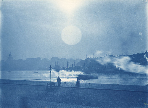 Cyanotype from Stockholm, Sweden, 1901. Photo: Carl Curman