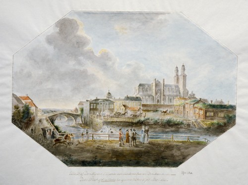 View of Uppsala, Sweden. Watercoloured drawing by Elias Martin, from 1780-1790. Photo: Jan Eve Olsson