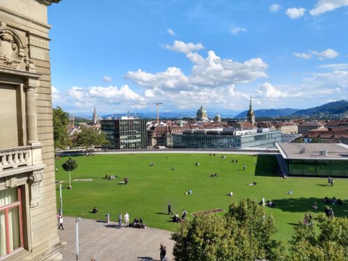 View from the University of Bern, conference location.