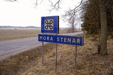 Sevärdhetsskylt vid Mora stenar Fotograf: Bengt A Lundberg