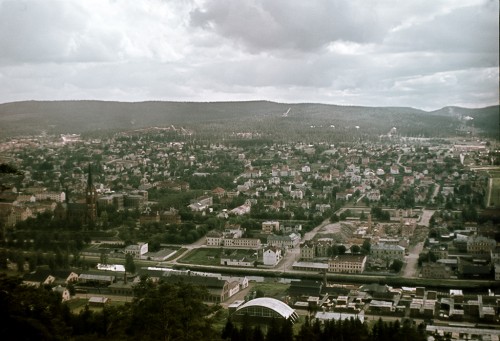 View of Sundsvall town in Medelpad. Photo: Fredrik Bruno, 1944.